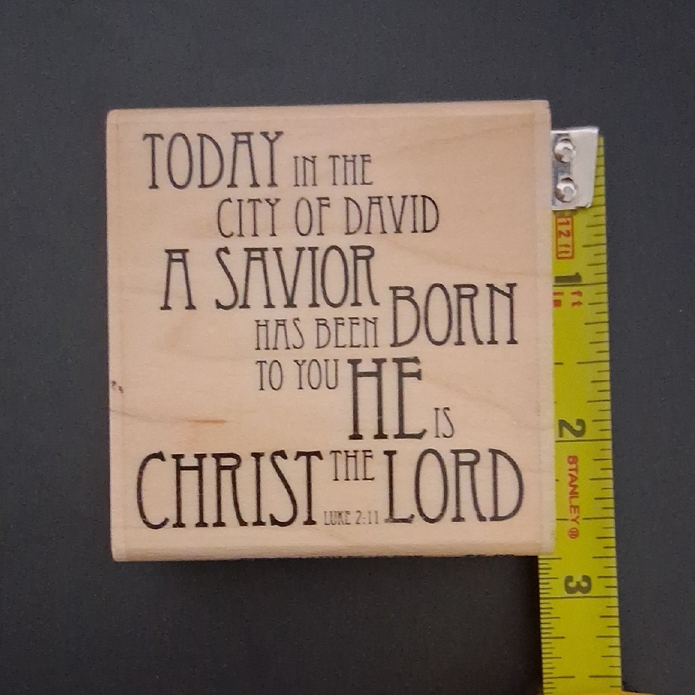 Inspirational Rubber Stamp